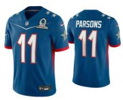 Wholesale Cheap Men's Dallas Cowboys #11 Micah Parsons Blue 2022 Pro Bowl Vapor Untouchable Stitched Limited Jersey