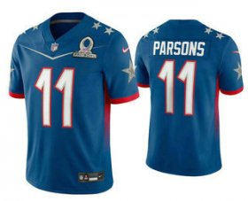 Wholesale Cheap Men\'s Dallas Cowboys #11 Micah Parsons Blue 2022 Pro Bowl Vapor Untouchable Stitched Limited Jersey