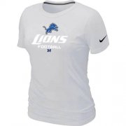 Wholesale Cheap Women's Nike Detroit Lions Critical Victory NFL T-Shirt White