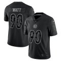 Wholesale Cheap Men's Pittsburgh Steelers #90 T.J. Watt Reflective Limited Stitched Jersey