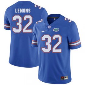 Wholesale Cheap Florida Gators Royal Blue #32 Adarius Lemons Football Player Performance Jersey