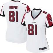 Wholesale Cheap Nike Falcons #81 Austin Hooper White Women's Stitched NFL Elite Jersey