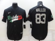 Wholesale Cheap Men's Las Vegas Raiders #83 Darren Waller Black Mexico Stitched MLB Cool Base Nike Baseball Jersey