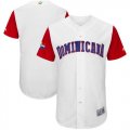 Wholesale Cheap Team Dominican Republic Blank White 2017 World MLB Classic Authentic Stitched MLB Jersey