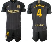 Wholesale Cheap Barcelona #4 I.Rakitic Black Soccer Club Jersey