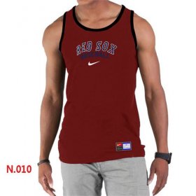 Wholesale Cheap Men\'s Nike Boston Red Sox Home Practice Tank Top Red