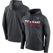 Wholesale Cheap Men's Houston Texans Nike Sideline Circuit Anthracite Pullover Hoodie