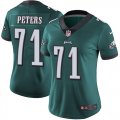 Wholesale Cheap Nike Eagles #71 Jason Peters Midnight Green Team Color Women's Stitched NFL Vapor Untouchable Limited Jersey