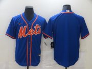 Wholesale Cheap Men New York Mets Blank Blue Game Nike MLB Jerseys