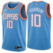 Wholesale Cheap Nike Clippers #10 Jerome Robinson Blue NBA Swingman City Edition Jersey