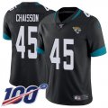 Wholesale Cheap Nike Jaguars #45 K'Lavon Chaisson Black Team Color Men's Stitched NFL 100th Season Vapor Untouchable Limited Jersey