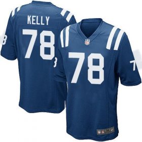 Wholesale Cheap Nike Colts #78 Ryan Kelly Royal Blue Team Color Youth Stitched NFL Elite Jersey