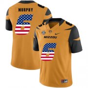 Wholesale Cheap Missouri Tigers 6 Marcus Murphy Gold USA Flag Nike College Football Jersey
