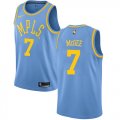 Wholesale Cheap Men's Los Angeles Lakers #7 JaVale McGee Blue Nike NBA Hardwood Classics Authentic Jersey
