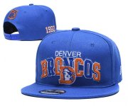 Wholesale Cheap Broncos Team Logo Blue 1960 Anniversary Adjustable Hat YD
