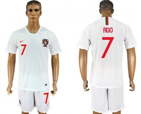 Wholesale Cheap Portugal #7 Figo Away Soccer Country Jersey