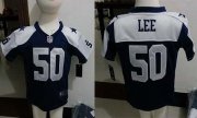 Wholesale Cheap Toddler Nike Cowboys #50 Sean Lee Navy Blue Thanksgiving Stitched NFL Elite Jersey