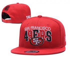Wholesale Cheap 49ers Team Logo Red 1946 Anniversary Adjustable Hat YD