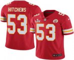Wholesale Cheap Men's Kansas City Chiefs #53 Anthony Hitchens Red 2021 Super Bowl LV Limited Stitched NFL Jersey