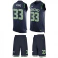 Wholesale Cheap Nike Seahawks #33 Jamal Adams Steel Blue Team Color Men's Stitched NFL Limited Tank Top Suit Jersey