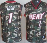 Wholesale Cheap Miami Heat #1 Chris Bosh Camo Fashion Jersey