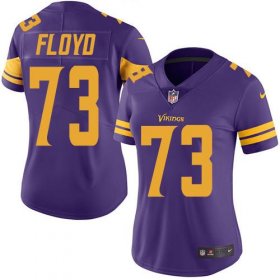 Wholesale Cheap Nike Vikings #73 Sharrif Floyd Purple Women\'s Stitched NFL Limited Rush Jersey