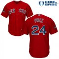 Wholesale Cheap Red Sox #24 David Price Red New Cool Base 2018 World Series Stitched MLB Jersey