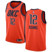 Wholesale Cheap Nike Thunder #12 Steven Adams Orange NBA Swingman Earned Edition Jersey