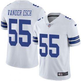 Wholesale Cheap Nike Cowboys #55 Leighton Vander Esch White Men\'s Stitched NFL Vapor Untouchable Limited Jersey