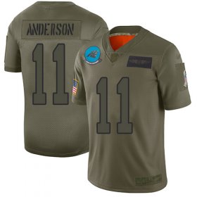 Wholesale Cheap Nike Panthers #11 Robby Anderson Camo Men\'s Stitched NFL Limited 2019 Salute To Service Jersey