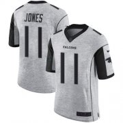 Wholesale Cheap Nike Falcons #11 Julio Jones Gray Men's Stitched NFL Limited Gridiron Gray II Jersey