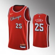 Wholesale Cheap Men's Chicago Bulls #25 Dalen Terry Red Stitched Basketball Jersey