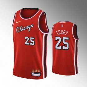 Wholesale Cheap Men\'s Chicago Bulls #25 Dalen Terry Red Stitched Basketball Jersey