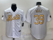 Wholesale Men's New York Mets #39 Edwin Diaz White 2022 All Star Stitched Cool Base Nike Jersey