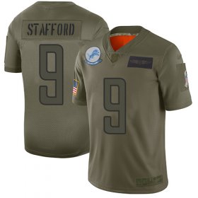 Wholesale Cheap Nike Lions #9 Matthew Stafford Camo Men\'s Stitched NFL Limited 2019 Salute To Service Jersey