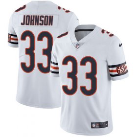 Wholesale Cheap Nike Bears #33 Jaylon Johnson White Men\'s Stitched NFL Vapor Untouchable Limited Jersey