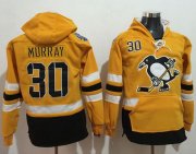Wholesale Cheap Penguins #30 Matt Murray Gold Sawyer Hooded Sweatshirt 2017 Stadium Series Stitched NHL Jersey