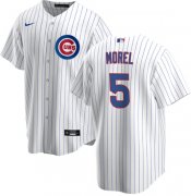 Wholesale Cheap Men's Chicago Cubs #5 Christopher Morel Chicago White Cool Base Stitched Baseball Jersey
