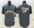 Cheap Men's Toronto Blue Jays Big Logo Grey 2022 All Star Stitched Cool Base Nike Jersey