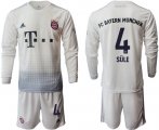 Wholesale Cheap Bayern Munchen #4 Sule Away Long Sleeves Soccer Club Jersey