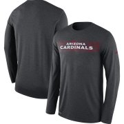 Wholesale Cheap Arizona Cardinals Nike Sideline Seismic Legend Long Sleeve T-Shirt Charcoal