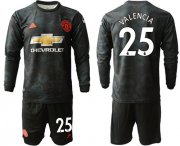 Wholesale Cheap Manchester United #25 Valencia Third Long Sleeves Soccer Club Jersey