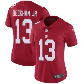 Wholesale Cheap Nike Giants #13 Odell Beckham Jr Red Alternate Women\'s Stitched NFL Vapor Untouchable Limited Jersey