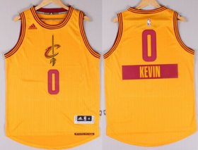 Wholesale Cheap Cleveland Cavaliers #0 Kevin Love Revolution 30 Swingman 2014 Christmas Day Yellow Jersey