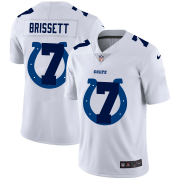 Wholesale Cheap Indianapolis Colts #7 Jacoby Brissett White Men's Nike Team Logo Dual Overlap Limited NFL Jersey