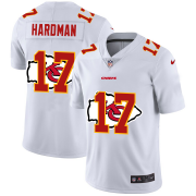 Wholesale Cheap Kansas City Chiefs #17 Mecole Hardman White Men's Nike Team Logo Dual Overlap Limited NFL Jersey
