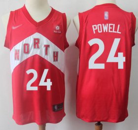 Wholesale Cheap Raptors #24 Norman Powell Red Basketball Swingman Earned Edition Jersey