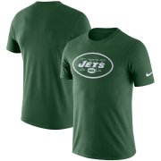 Wholesale Cheap New York Jets Nike Essential Logo Dri-FIT Cotton T-Shirt Green