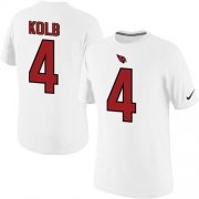Wholesale Cheap Nike Arizona Cardinals #4 Kevin Kolb Pride Name & Number NFL T-Shirt White