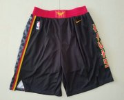 Wholesale Cheap Men's Atlanta Hawks Black 2019 Nike Swingman Stitched NBA Shorts